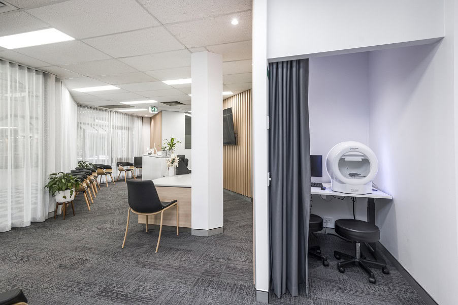 Booragoon Eye Clinic Medical Fitout - Testing and Waiting Area