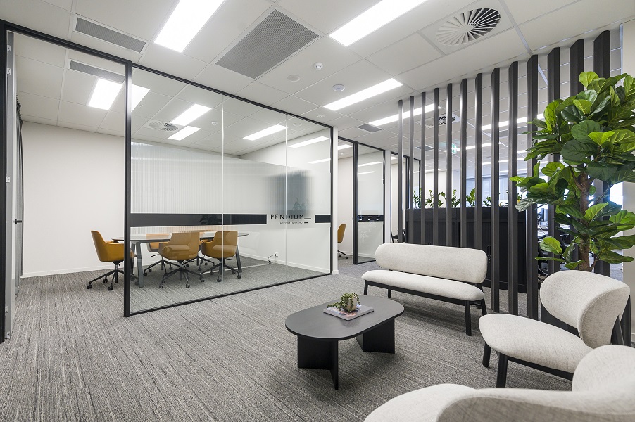 Pendium Advisory & Finance Office Fitout - Waiting Area