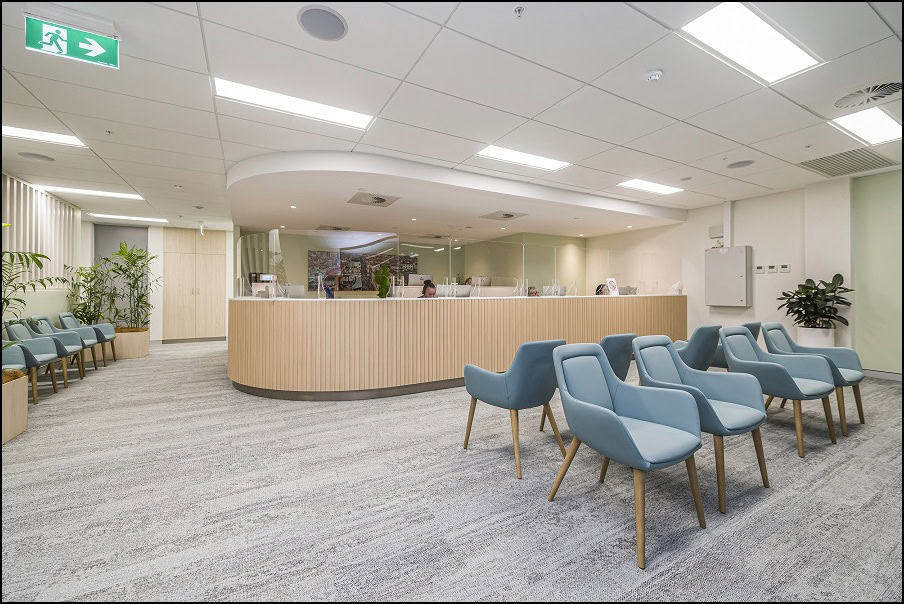 Reception and Waiting Area - Westside Gastroenterology Medical Fitout